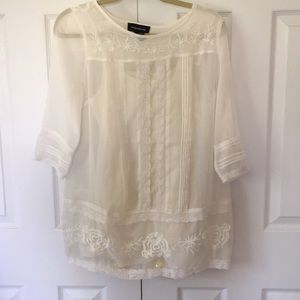 Embroidered Maternity Top